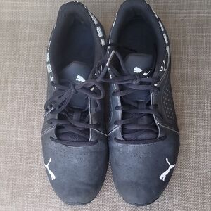 Puma Women Black and White Athletic Shoes SZ 10